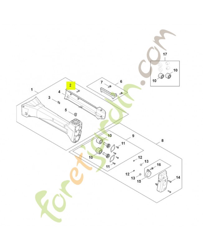 Vis cylindrique 9074-477-4132. Pièce de rechange Sithl