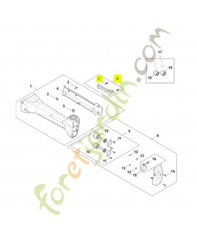 Barre à trous 4148-716-2951 - Pièce détachée Stihl
