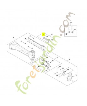 Vis cylindrique is-m 5x16 9022-341-0983. Pièce détachée Stihl