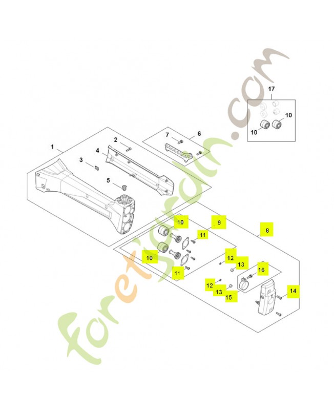 Support FA09-790-7601- Pièce détachée Stihl