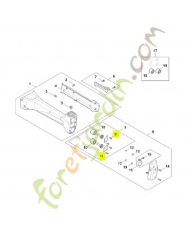 Vis is-p 4x16 9074-477-3025. Pièce détachée Stihl