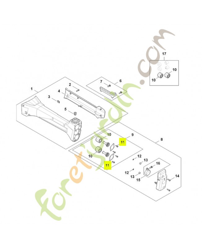 Vis is-p 4x16 9074-477-3025. Pièce détachée Stihl