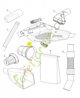 Cage de filtre SA03-760-7900- Pièce détachée Stihl / Vicking