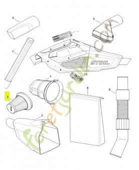 Cage de filtre SA03-080-1900 - Pièce détachée Stihl / Vicking