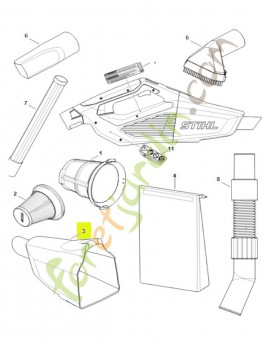 Réservoir de liquide SA03-700-0800- Pièce détachée Stihl / Vicking