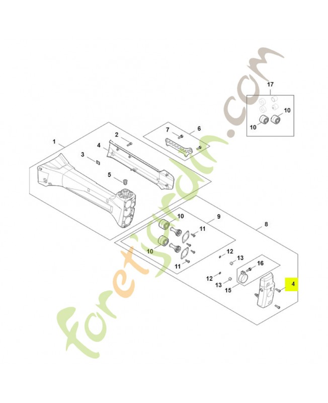 Vis cylindrique 9074-477-4132. Pièce de rechange Sithl