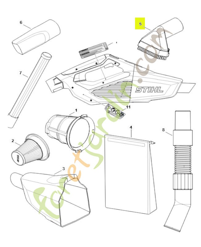 Embout pour sols SA03-500-2700- Pièce détachée Stihl / Vicking