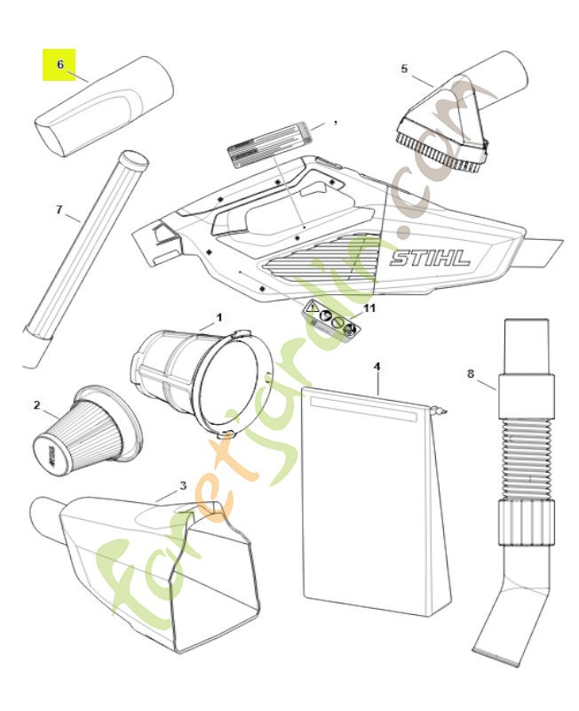 Embout pour fentes SE01-502-2200- Pièce détachée Stihl / Vicking