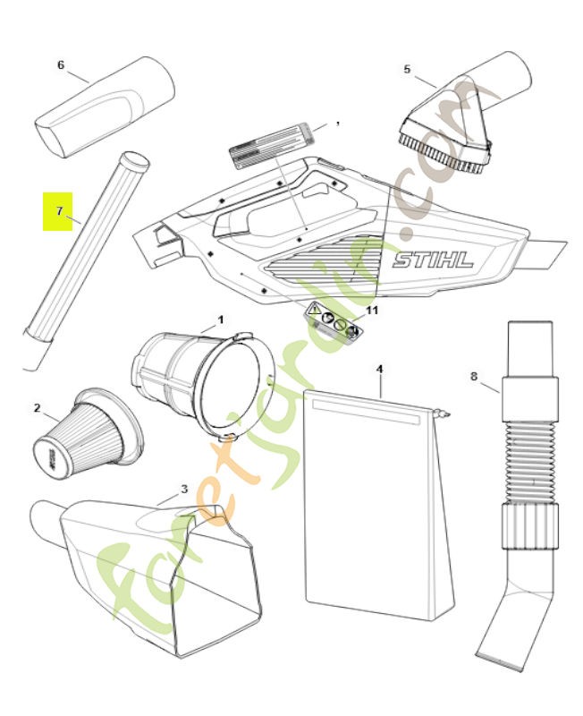 Rallonge de lance SE01-503-1600- Pièce détachée Stihl / Vicking