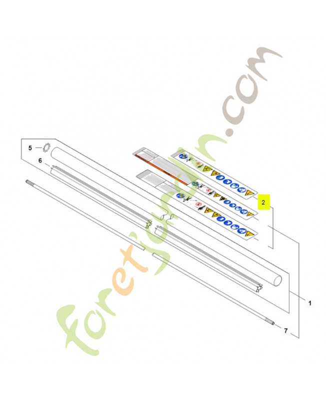 Avertissement fsa eu 0000-967-7553 - Pièce détachée Stihl