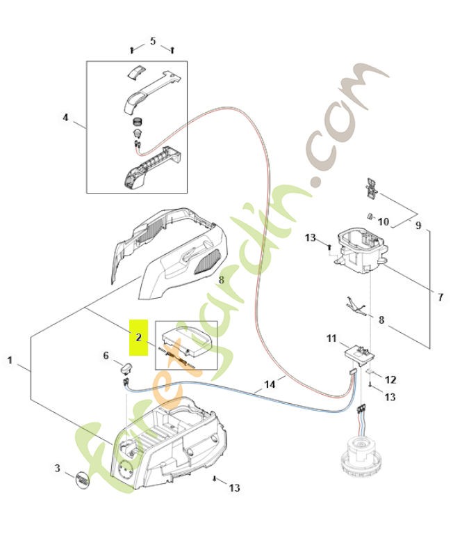 couvercle SA04-700-8900 - Pièce détachée Stihl / Vicking