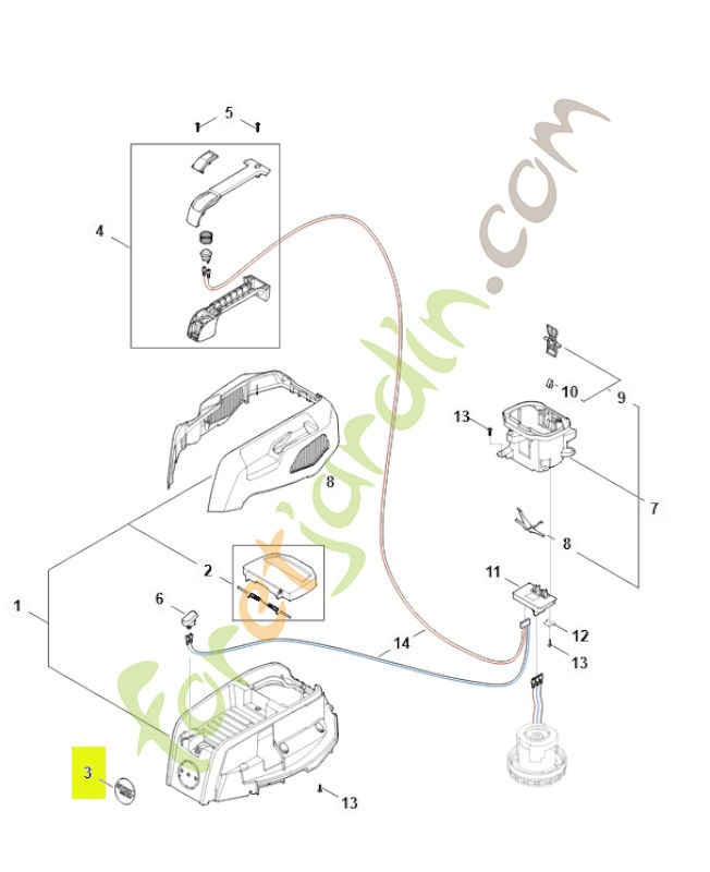 Plaque matricule SEA 60 SA04-697-1500 - Pièce détachée Stihl / Vicking