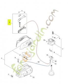 Poignée SA04-790-0300- Pièce détachée Stihl / Vicking