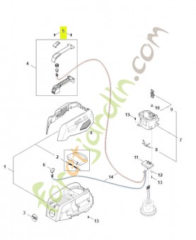 Vis SA04-951-3501- Pièce détachée Stihl / Vicking