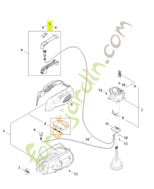 Vis SA04-951-3501- Pièce détachée Stihl / Vicking