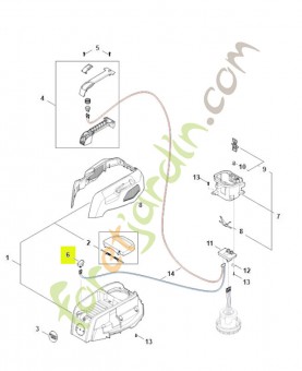 Commutateur SA04-430-0501- Pièce détachée Stihl / Vicking