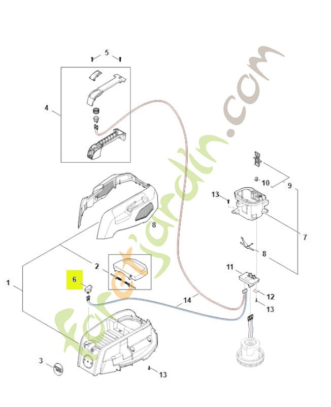 Commutateur SA04-430-0501- Pièce détachée Stihl / Vicking