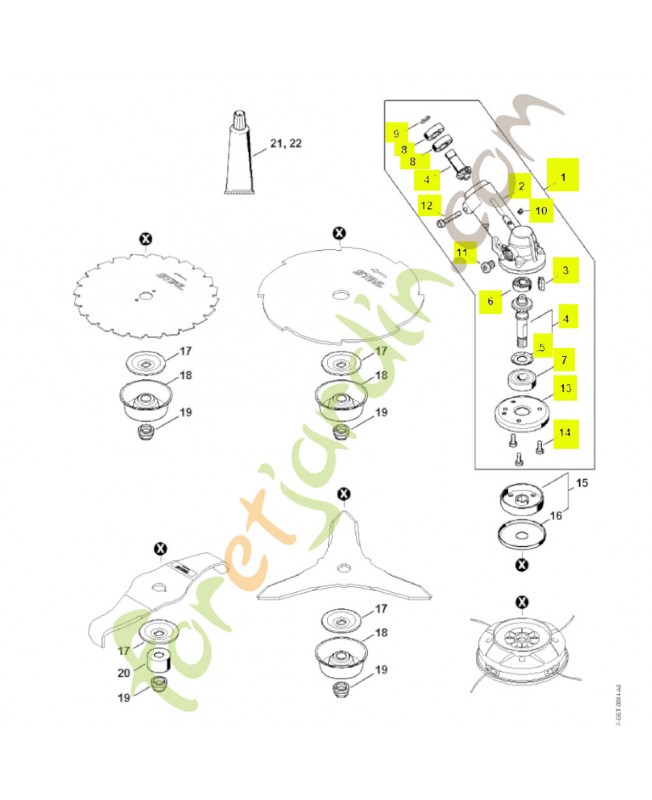Réducteur 4147-640-0106- Pièce détachée Stihl