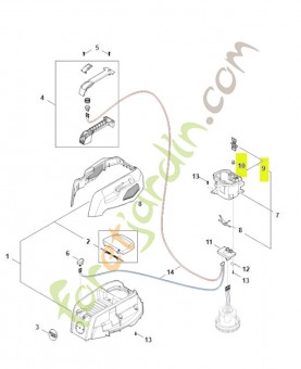 Levier d'arrêt SA04-430-9800- Pièce détachée Stihl / Vicking