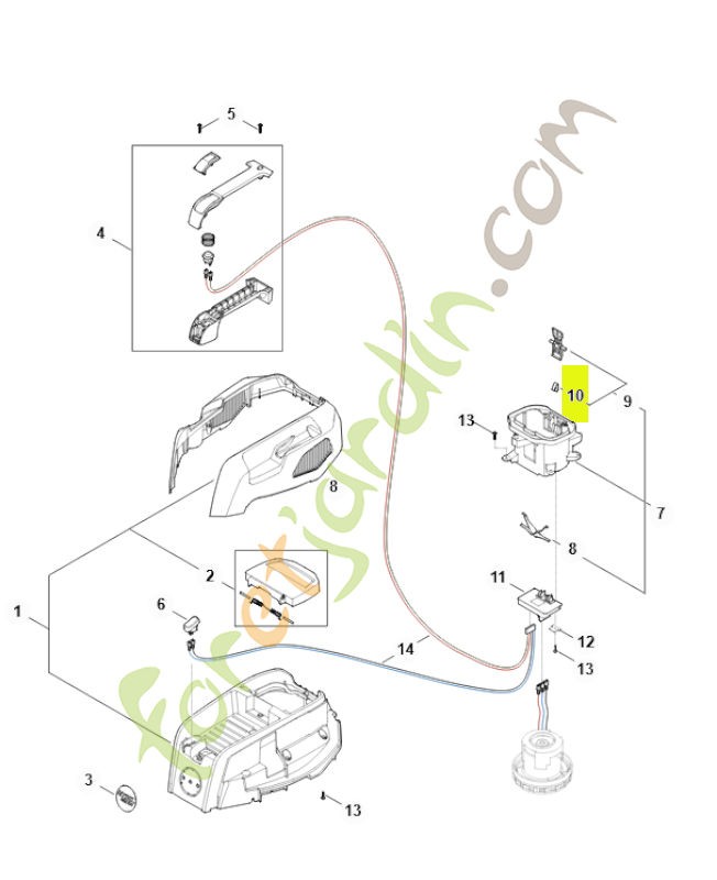 Ressort 6311-435-8700- Pièce détachée Stihl / Vicking