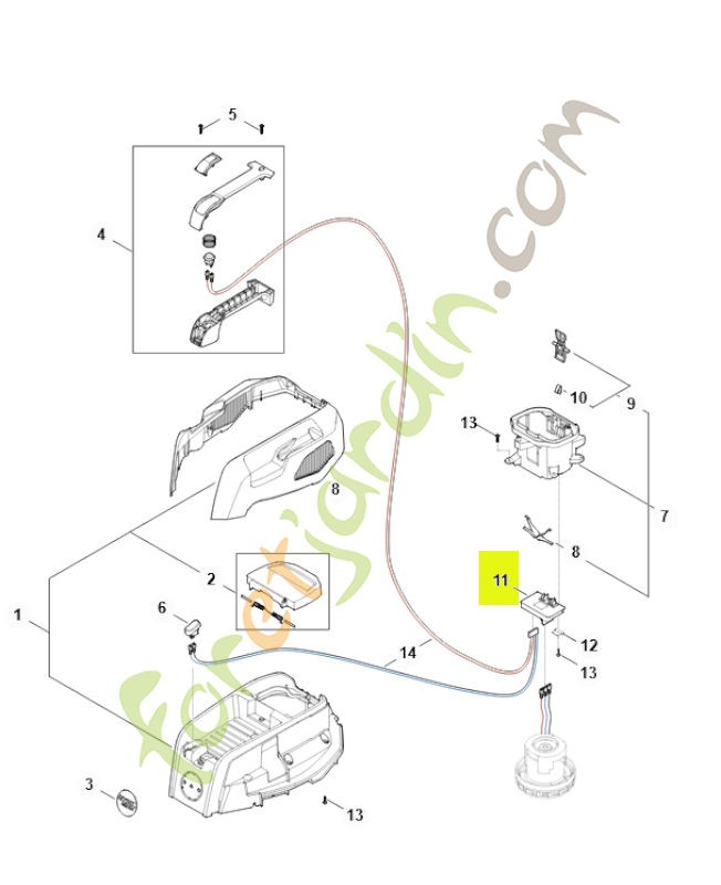 Module électronique SA04-430-1400- Pièce détachée Stihl / Vicking