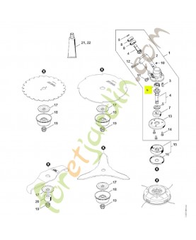 Roulement a billes 6000-c 3 9503-003-0103- Pièce détachée Stihl