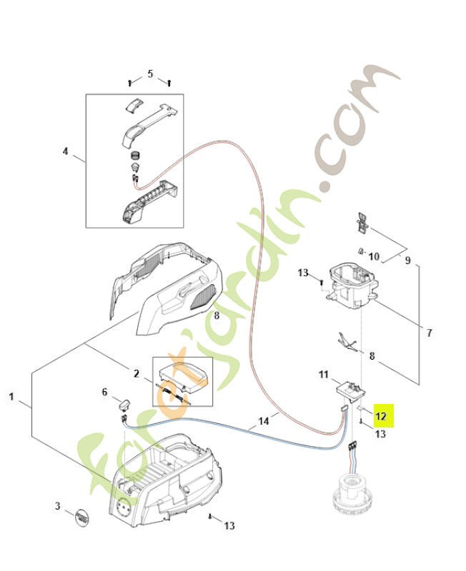 Rondelle entretoise RA01-958-7100- Pièce détachée Stihl / Vicking