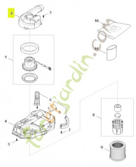 Carter de turbine SA04-700-4100- Pièce détachée Stihl / Vicking