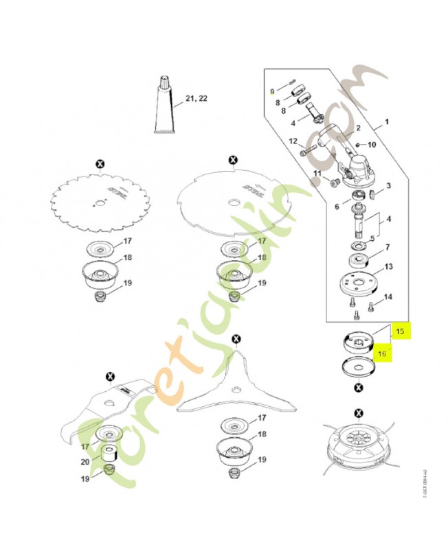 Disque de pression 4148-710-3801- Pièce détachée Stihl