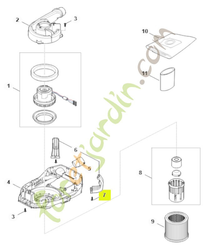 Vis SE04-951-3500- Pièce détachée Stihl / Vicking