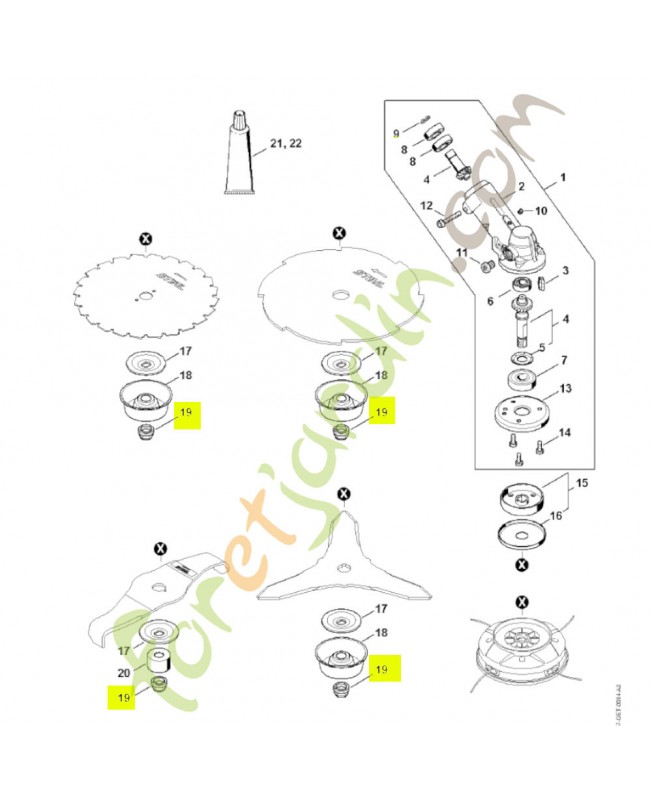Ecrou de securite a gauche 4119-642-7600 - Pièce de détachée Sithl