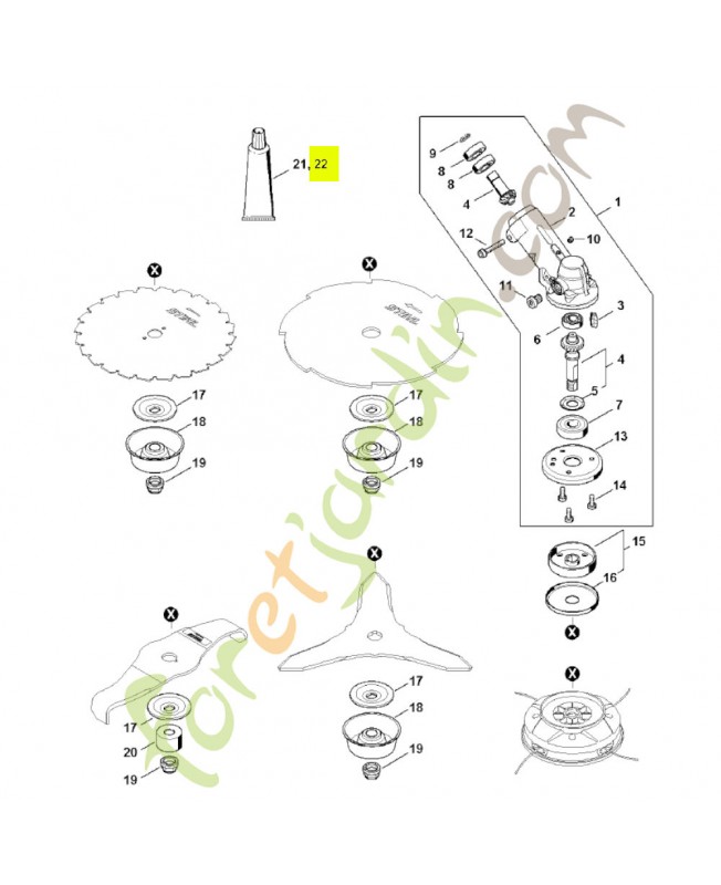 Tube de graisse SUPERLUB FS STIHL 0781-120-1118