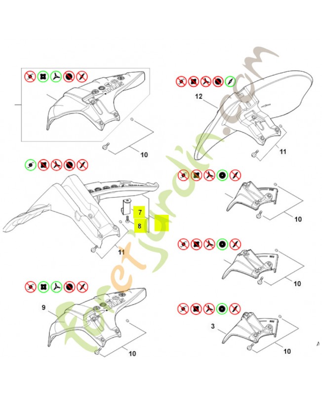 Capot protecteur 4147-710-8112- Pièce détachée Stihl