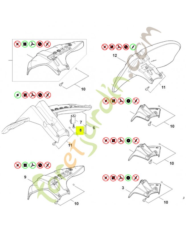 Vis a tete cylind.is-p6x14 9074-478-4405- Pièce de détachée Sithl