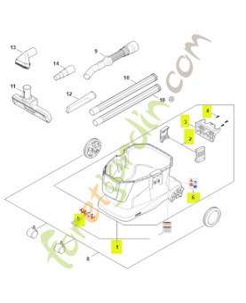 Réservoir de liquide SA04-700-0801- Pièce détachée Stihl / Vicking