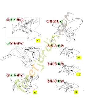 Jeu de 10 vis Stihl ref. 0000-007-1044