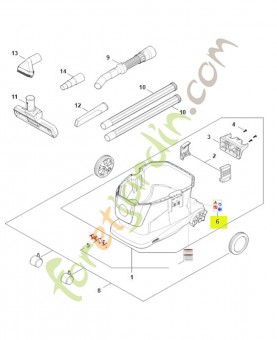 Pictogramme d'avertissement SA04-967-7300- Pièce détachée Stihl / Vicking