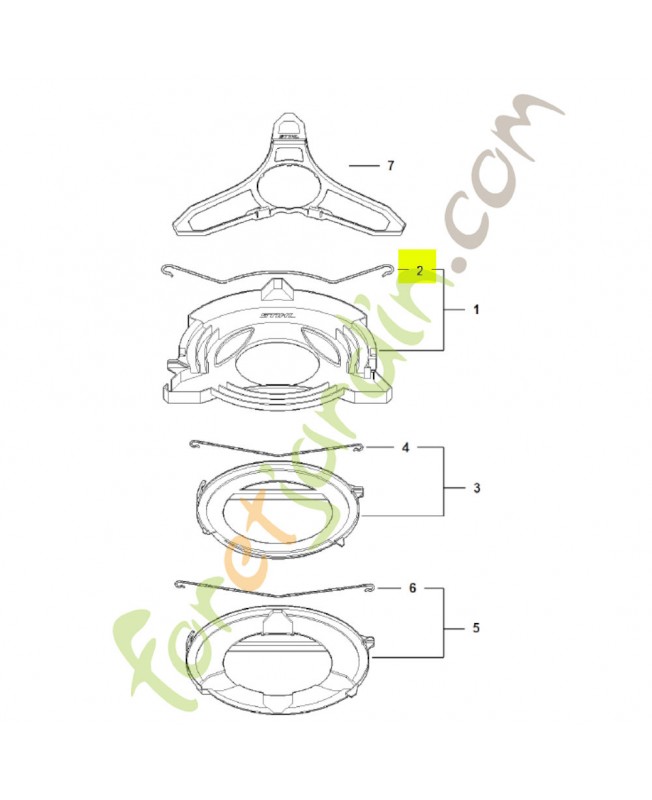 Etrier de serrage 4116-792-4300- Pièce de détachée Sithl