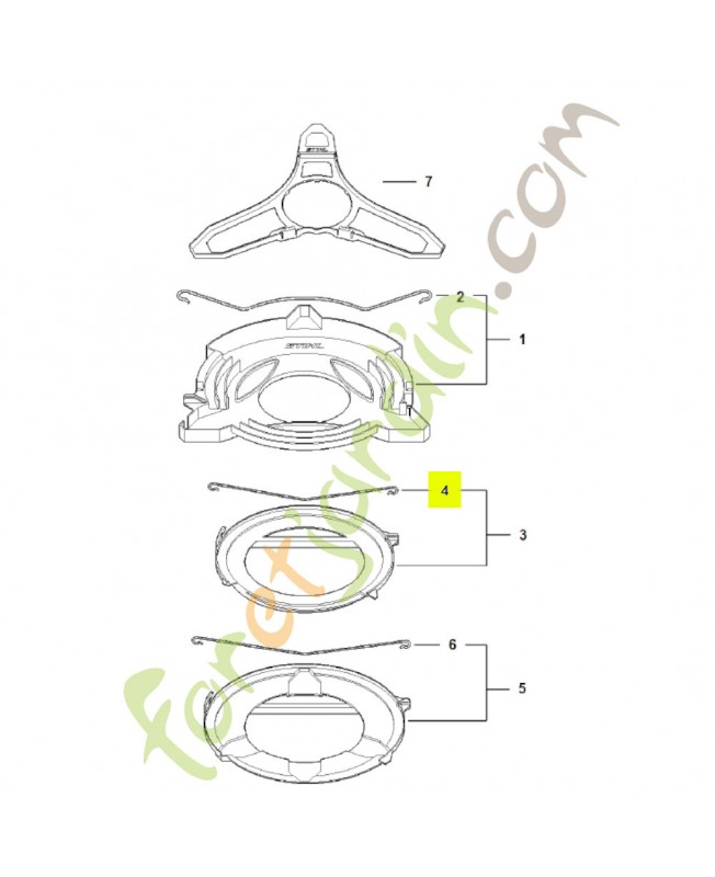 Bride de fixation 4119-792-4300 - Pièce de détachée Sithl