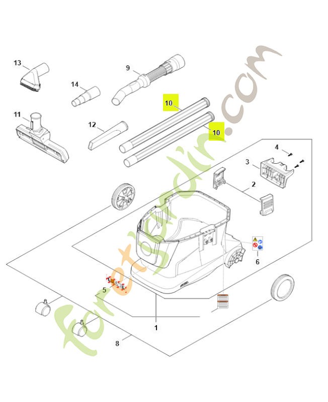 Rallonge de lance SE01-503-1600- Pièce détachée Stihl / Vicking