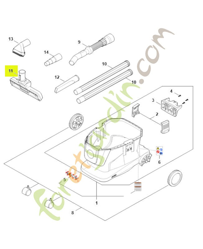 Embout combiné SE01-500-2500- Pièce détachée Stihl / Vicking