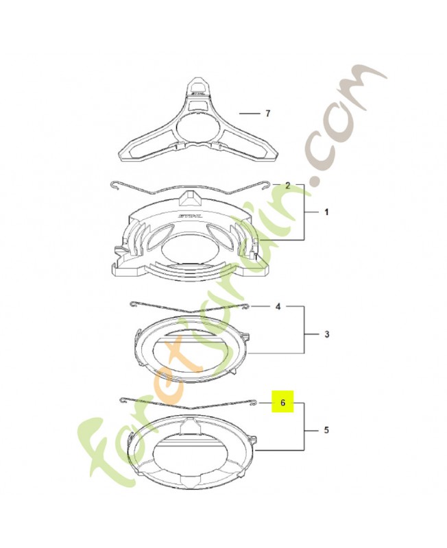 Bride de fixation 4119-792-4305- Pièce de détachée Sithl