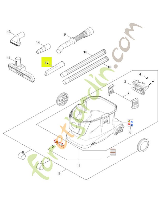 Embout pour fentes SE01-502-2200- Pièce détachée Stihl / Vicking