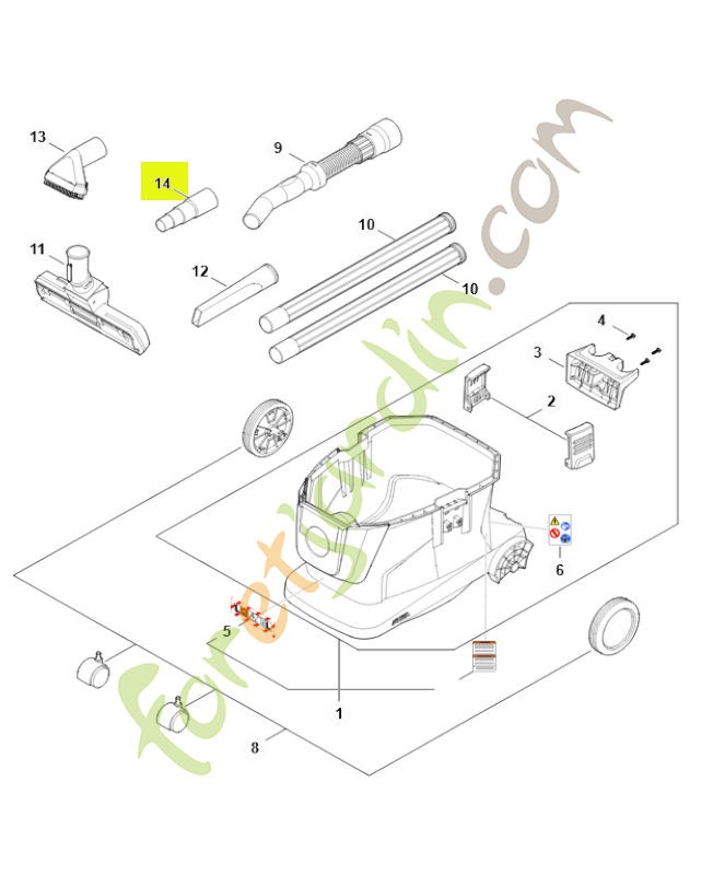 Adaptateur SA04-502-5302- Pièce détachée Stihl / Vicking