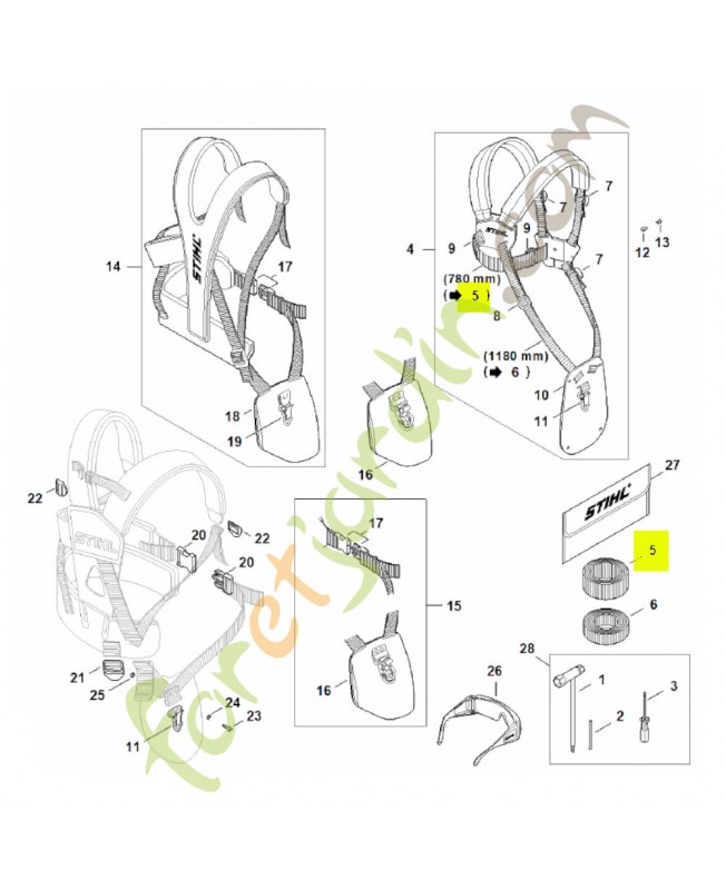 Sangle 38mm x 10m 0000-930-2242- Pièce de détachée Sithl