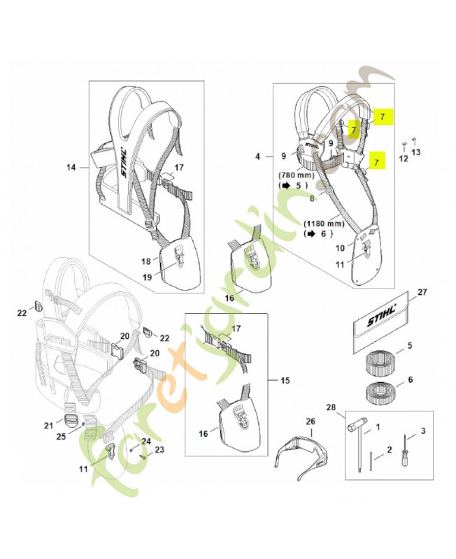 Boucle de réglage 4203-792-7200- Pièce de détachée Sithl