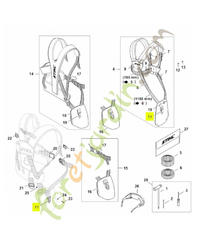 Mousqueton 4147-710-6900- Pièce détachée Stihl
