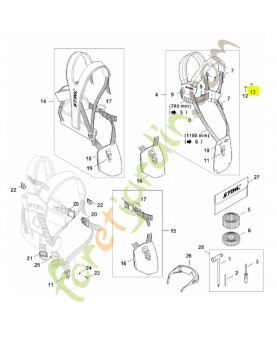 Rivet 4 x 8 9409-021-4420. Pièce de rechange Sithl