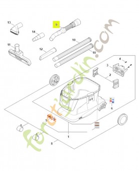 Tuyau flexible d'aspiration SA04-501-0801- Pièce détachée Stihl / Vicking