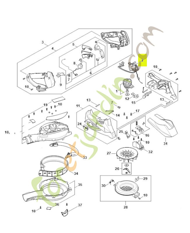 Module électronique SA02-430-1400 - Pièce détachée Stihl / Vicking